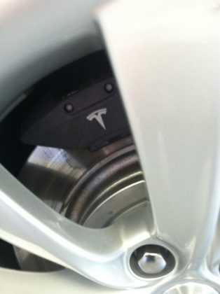 Tesla Motors brakes include regenerative braking