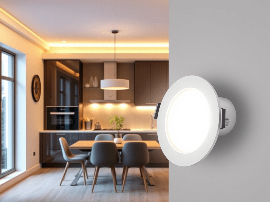 CREE LED light bulb glowing with bright, energy-efficient illumination