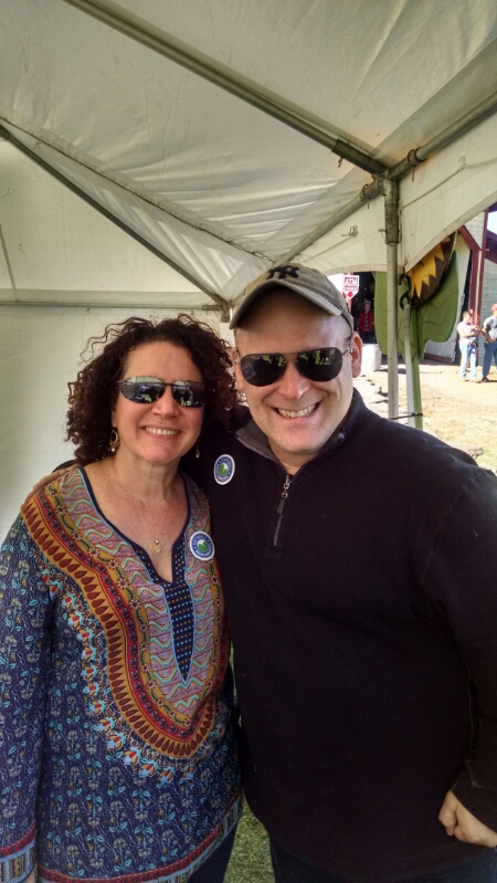 Suzie Essman from Curb your enthusiasm with Seth Leitman, The Green Living Guy