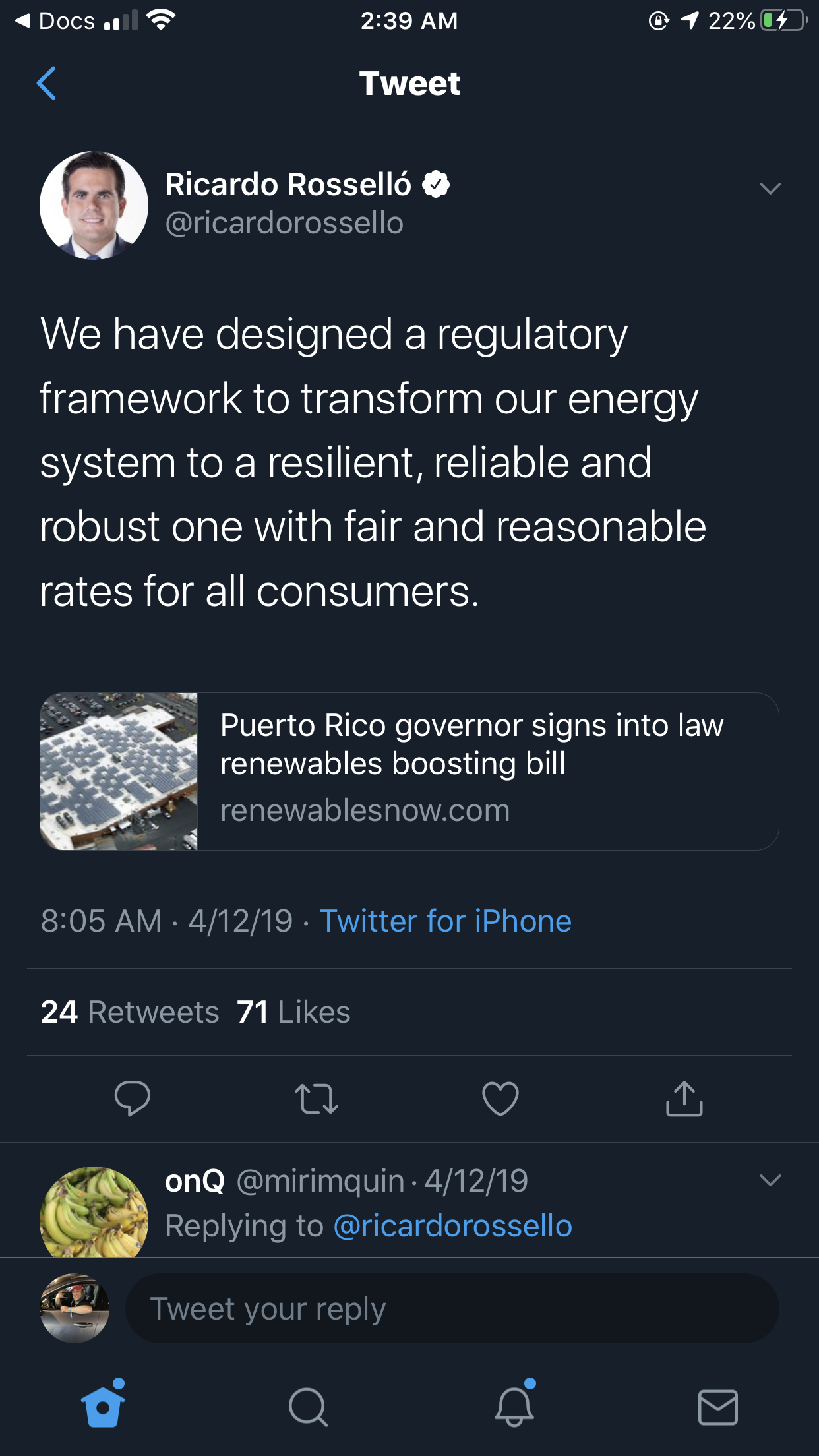 Puerto Rico Seems to be Going Green Regardless!