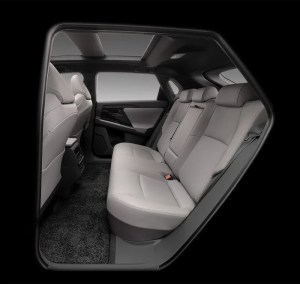 Back seats all electric Subaru solterra 