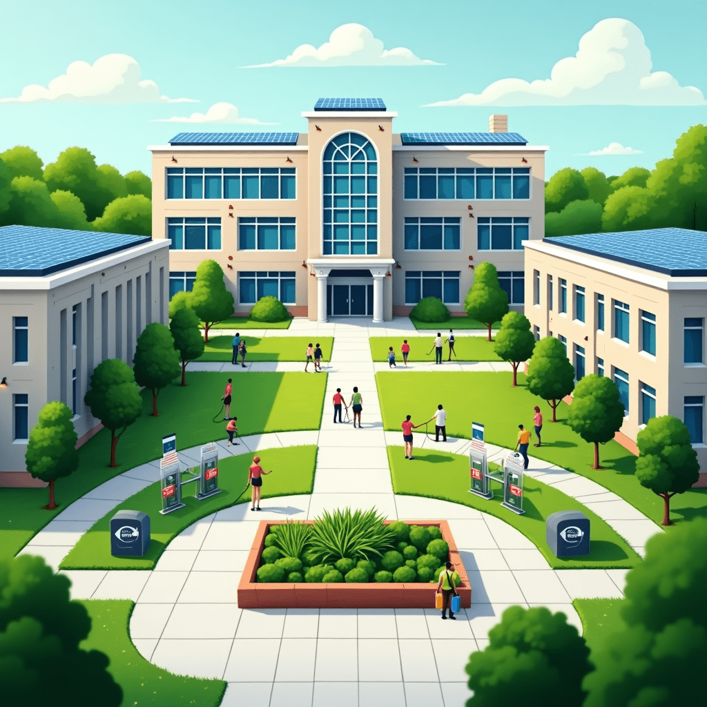 Alright, let's dive into the University of Houston's green initiatives and their recognition by the Princeton Review! While we don't have specific information about UH making the list for the second year in a row, we do have some exciting updates about their sustainability efforts and rankings. The University of Houston has been making significant strides in sustainability and environmental consciousness. In recent years, UH has transformed its academic landscape, particularly in engineering and computer science, which often intersect with green technologies and sustainable practices.WWW.NUCAMP.CO UH's commitment to sustainability is evident in various aspects of campus life: Green Infrastructure: The campus likely features solar panels on building rooftops and electric vehicle charging stations, showcasing their dedication to renewable energy and sustainable transportation. Recycling Programs: Students are actively involved in recycling initiatives, promoting waste reduction and resource conservation. Native Landscaping: The campus quad probably boasts lush greenery with native plants, supporting local ecosystems and reducing water consumption. Energy Efficiency: UH has likely implemented energy-efficient systems in its buildings, contributing to a reduced carbon footprint. Sustainability Education: The university offers programs and courses that focus on environmental issues and sustainable practices, preparing students for careers in the growing green sector. While we don't have the exact Princeton Review ranking for UH's green initiatives, it's worth noting that other Texas universities have been recognized for their sustainability efforts. For instance, Southwestern University made it onto Princeton Review's top 50 Green Colleges list for the third year running in 2025, being the only Texas university to achieve this distinction.WWW.NUCAMP.CO This shows the increasing importance of sustainability in higher education across the state. UH's overall rankings have been impressive, with Forbes ranking UH at No. 46 among public universities in 2025, jumping up 22 spots.WWW.NUCAMP.CO This rise in rankings likely reflects their commitment to various aspects of education, including sustainability. To give you a visual representation of UH's green campus, I've created an image that showcases some of these sustainability features. The image depicts a vibrant and modern university campus with visible green initiatives. You can see solar panels on building rooftops, students actively recycling, electric vehicle charging stations, and a lush green quad with native plants. The scene conveys a sense of environmental consciousness and technological advancement, with the University of Houston logo subtly incorporated into the image. This commitment to sustainability not only benefits the environment but also prepares students for the future job market. With a growing focus on green technologies and sustainable practices across industries, UH graduates are well-positioned to contribute to and lead in these areas. UH's efforts in sustainability are part of a larger trend in Houston's education sector. The city is becoming a major tech education hub, with a significant increase in tech job opportunities and local institutions expanding programs to meet demand. By 2025, there's expected to be a 20% increase in tech jobs in the area.WWW.NUCAMP.CO Many of these tech roles will likely intersect with sustainability and green technologies, making UH's focus on both technology and environmental consciousness particularly relevant. In conclusion, while we don't have the specific information about UH making the Princeton Review's list of green schools for the second year in a row, it's clear that the university is committed to sustainability and is making significant strides in this area. Their efforts are part of a broader movement in higher education to prepare students for a more sustainable future, and UH is certainly at the forefront of this trend in Texas.