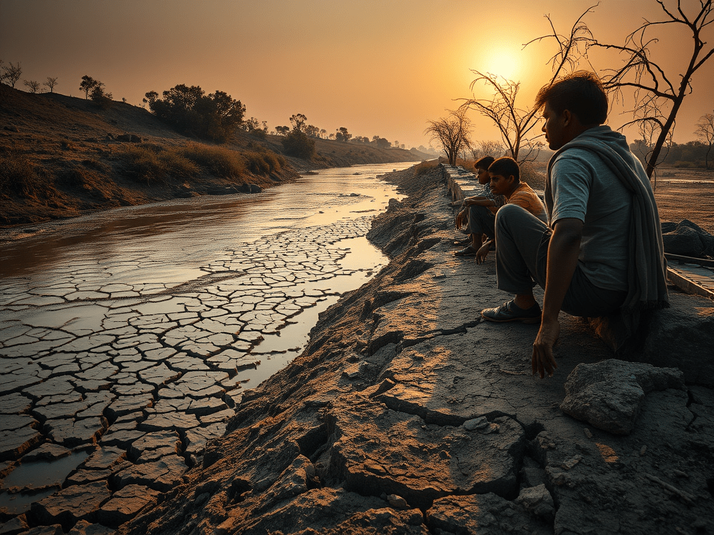 Ganga River Faces Crisis and Dry Spells